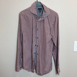 H&M Mens Plaid Dress Shirt Size M